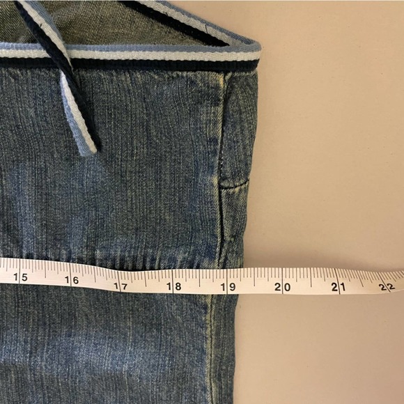 Old Navy Denim Halter Dress Y2K  Size 18 - Picture 11 of 12